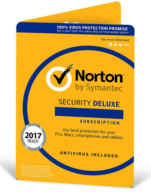 Norton Security Deluxe 3PC - 1 JAAR