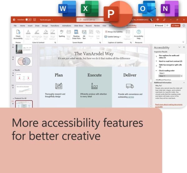 Microsoft Office 2024 Home & Business lifetime for 1 pc | Windows and Mac - Obraz 5